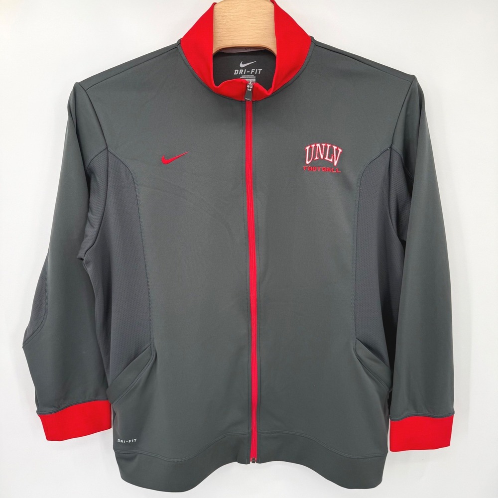 Nike Track Jacket Men XXL UNLV Football Dri-FIT Full Zip 473538-222 Athletic